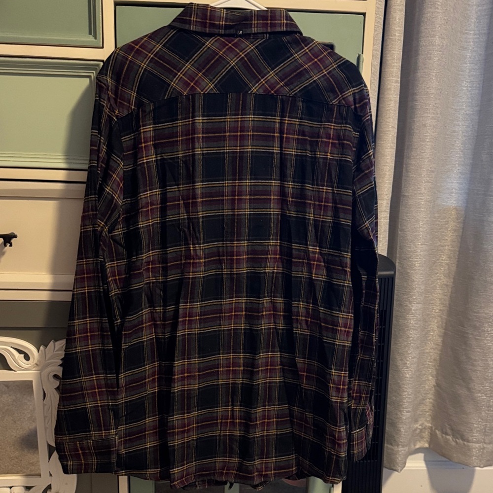 AMPLIFY Men’s XL Multicolor Plaid Casual Shirt - Picture 4 of 4